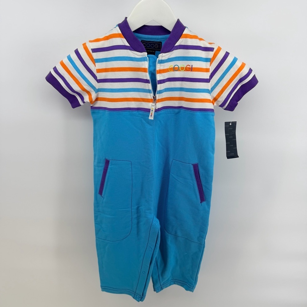 COOGI Multicolor Striped Baby Romper NEW WITH TAGS